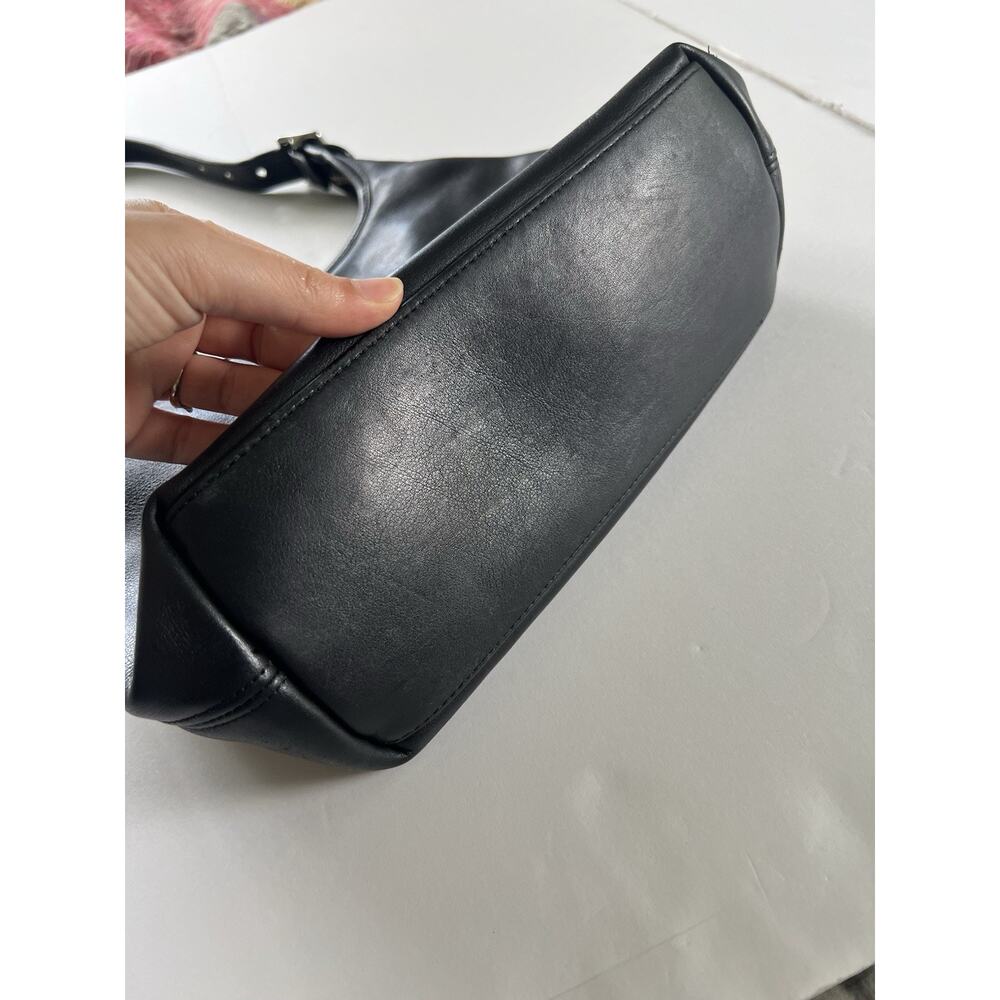 COACH Vintage Legacy Hobo 9058 Black Leather Shoulder Bag Silver Nickel USA Y2K - Picture 13 of 15